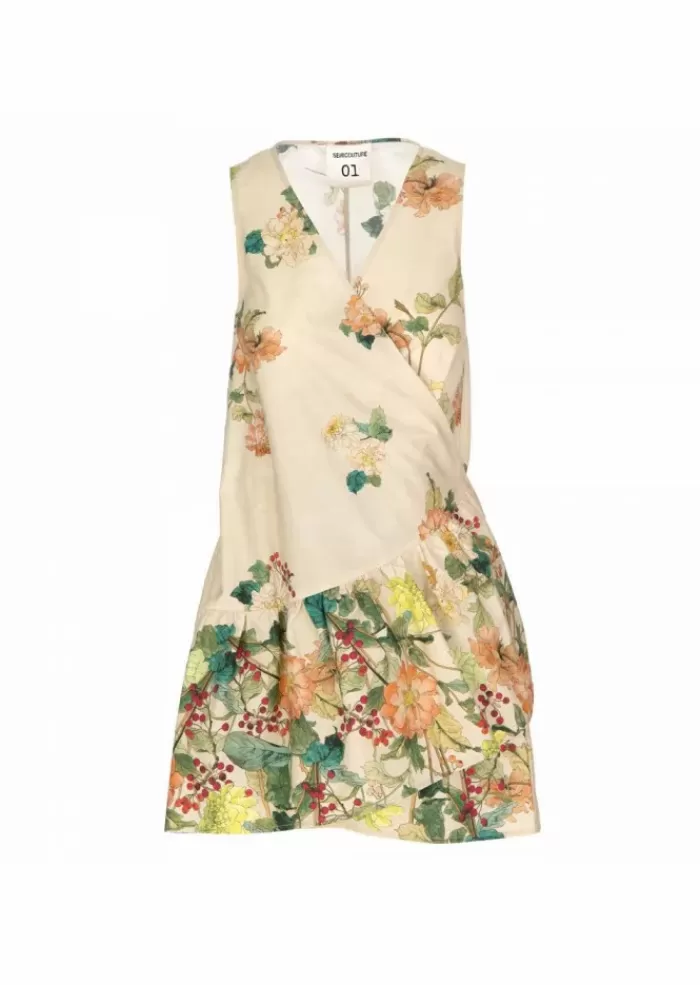 Flash Sale Abito Donna | Y2Sr02 Flw13 Beige Multicolor Abiti