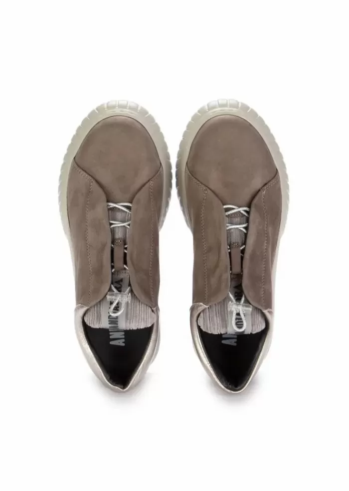 Cheap | Sneakers Libi Py Pelle Nabuk Grigio Smog Sneakers