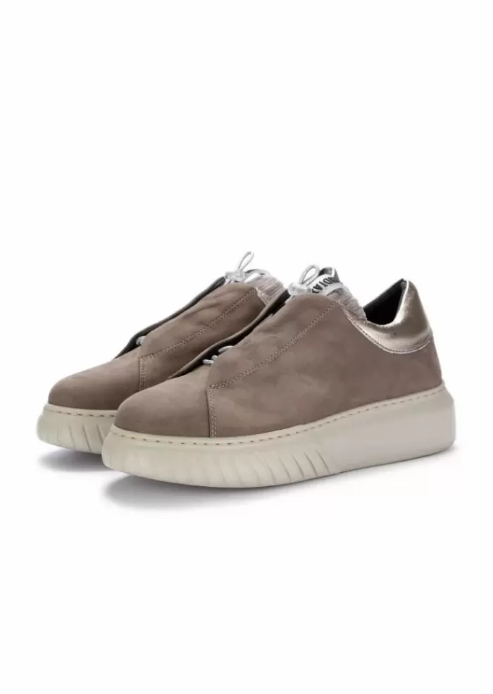 Cheap | Sneakers Libi Py Pelle Nabuk Grigio Smog Sneakers