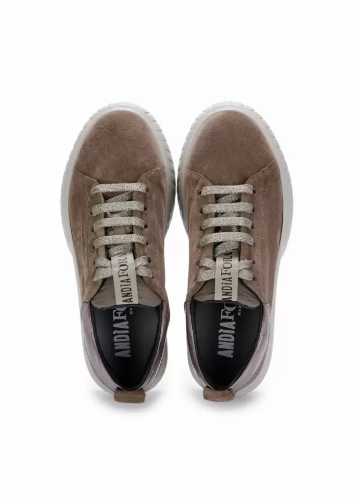 Hot | Sneakers Platform Scamosciata Zoe C Marrone Sneakers
