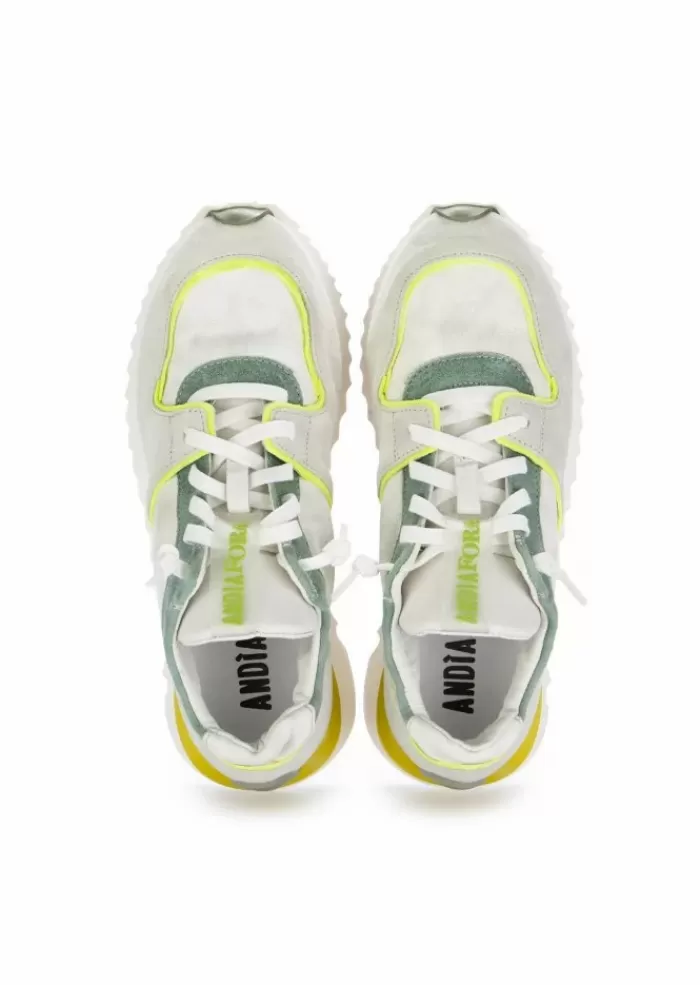 Online | Sneakers Ruffle Cn Bianco Grigio Giallo Sneakers