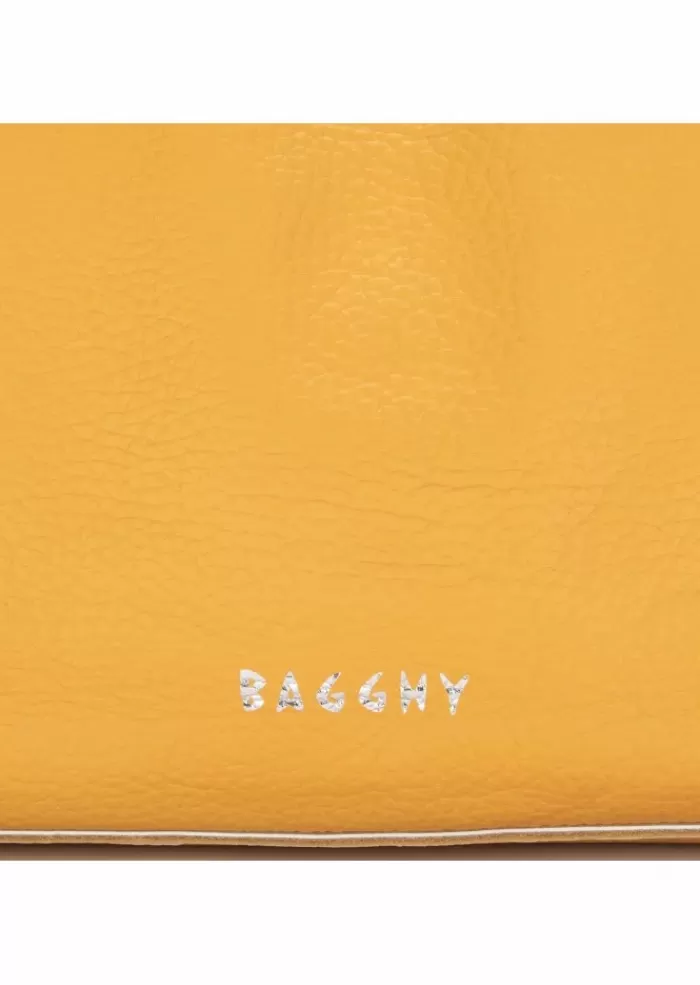 Online Bagghy | Borsa A Mano Pelle Giallo Senape Borse A Mano