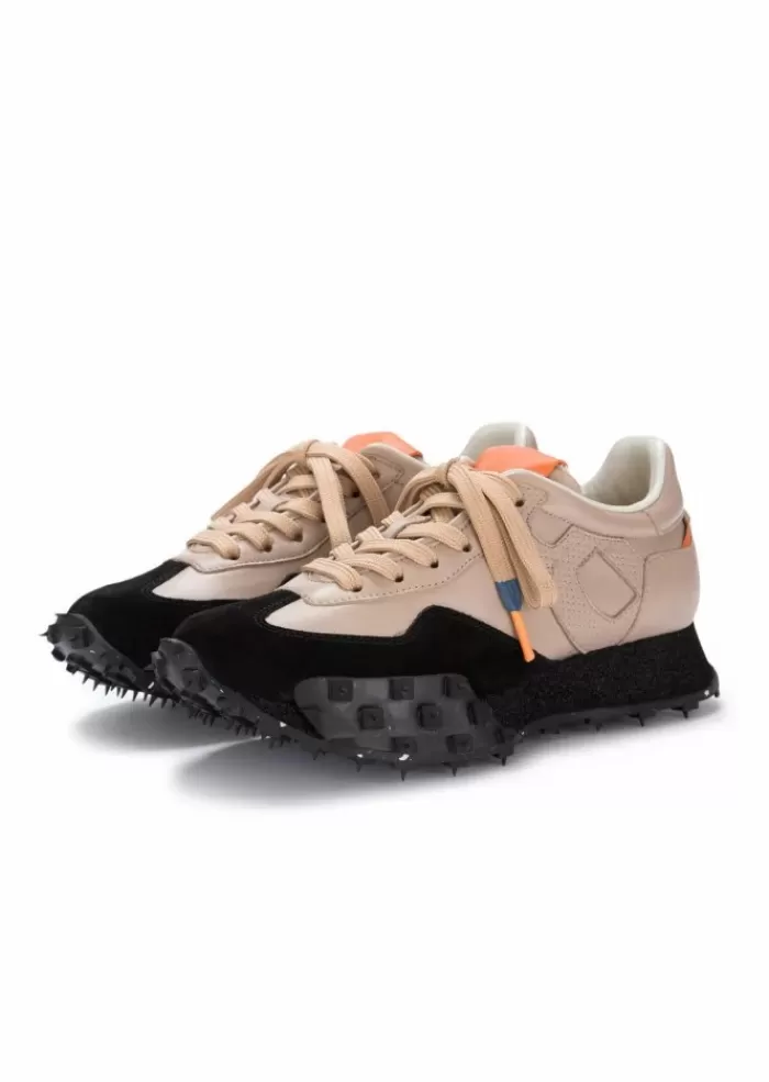 Discount | Sneakers Pelle Camoscio Rosa Nude Nero Stivali