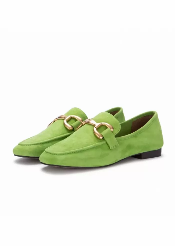 Online | Mocassini Zagreb Pelle Scamosciata Verde Chiaro Mocassini