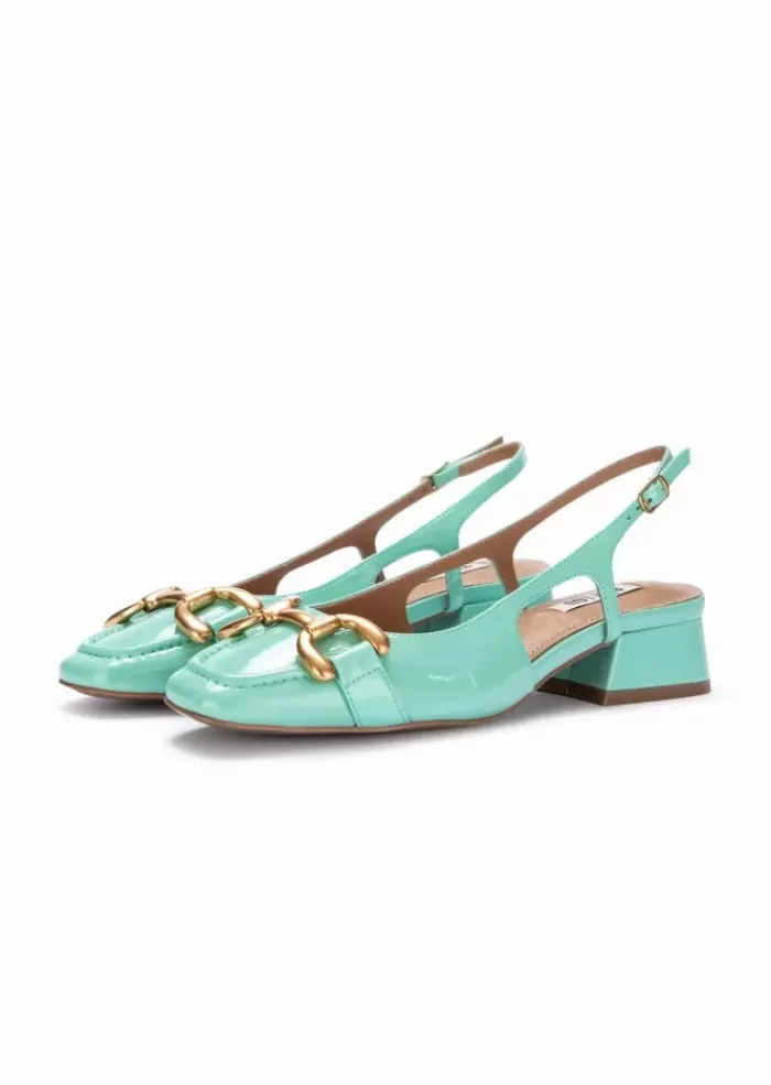 Cheap | Sandali Con Tacco Carol Pelle Lucida Celeste Sandali