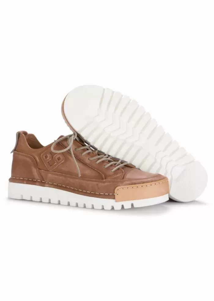 Shop | Sneakers Effetto Vintage "La Sabbia" Marrone Sneakers