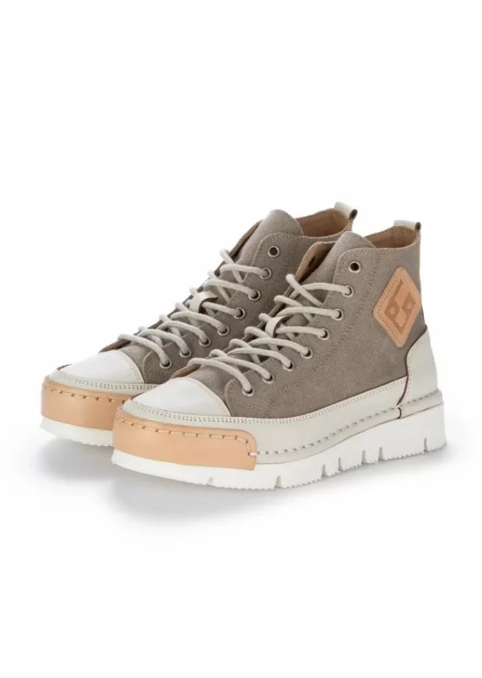 Outlet | Sneakers La Cocco High Grigio Tortora Panna Sneakers
