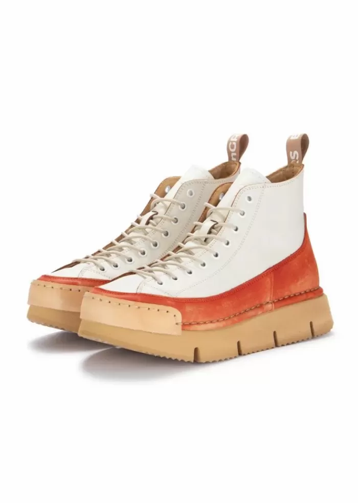 Shop | Sneakers La Dinamica Bianco Panna Arancione Stivali