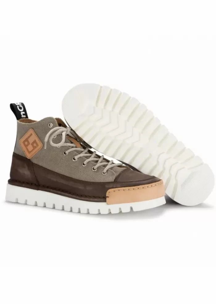 Store | Sneakers La Moka Canvas High Marrone Cachi Sneakers