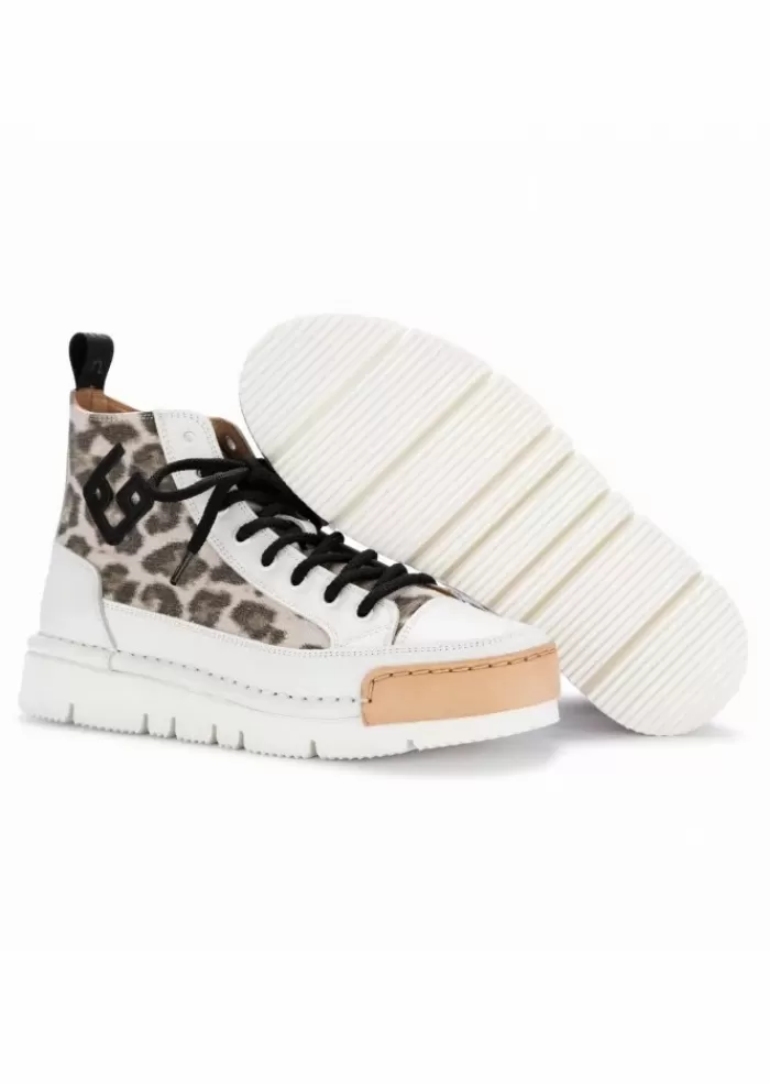 Cheap | Snekaers Alte "La Leo Black" Bianco Maculato Stivali