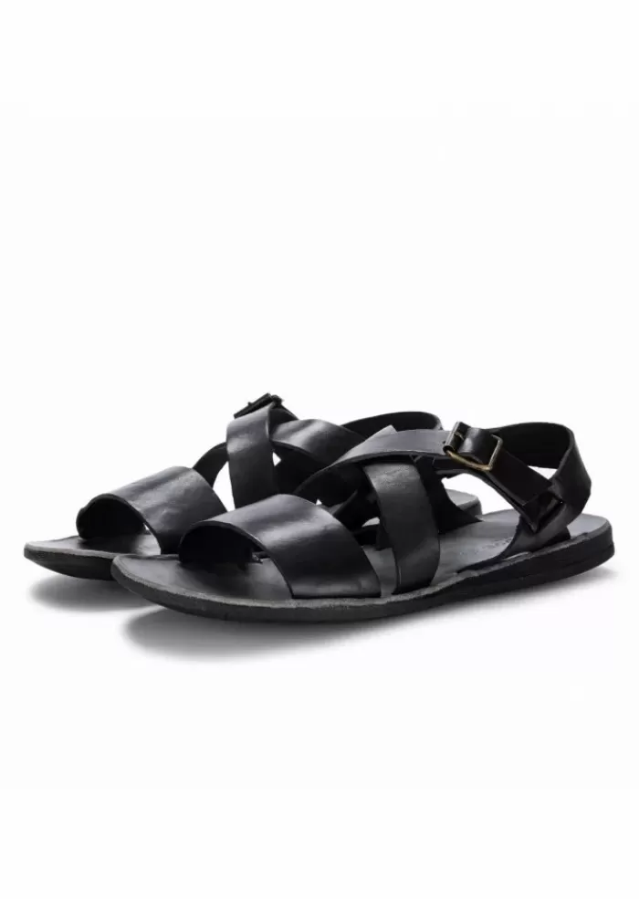 Cheap | Sandali Pelle Cuoio Nero Sandali