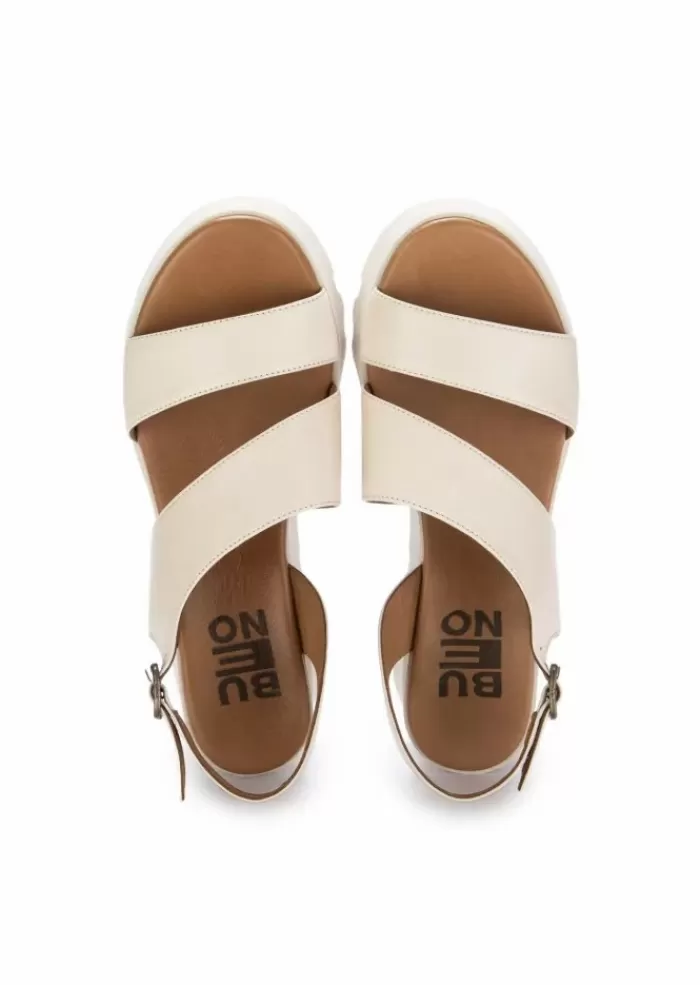 Flash Sale | Sandali Zeppa Pelle Beige Sandali