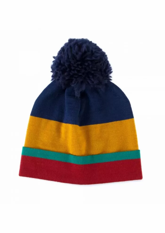 Best Cappellino Donna | Pon-Pon Blu Multicolore Cappelli