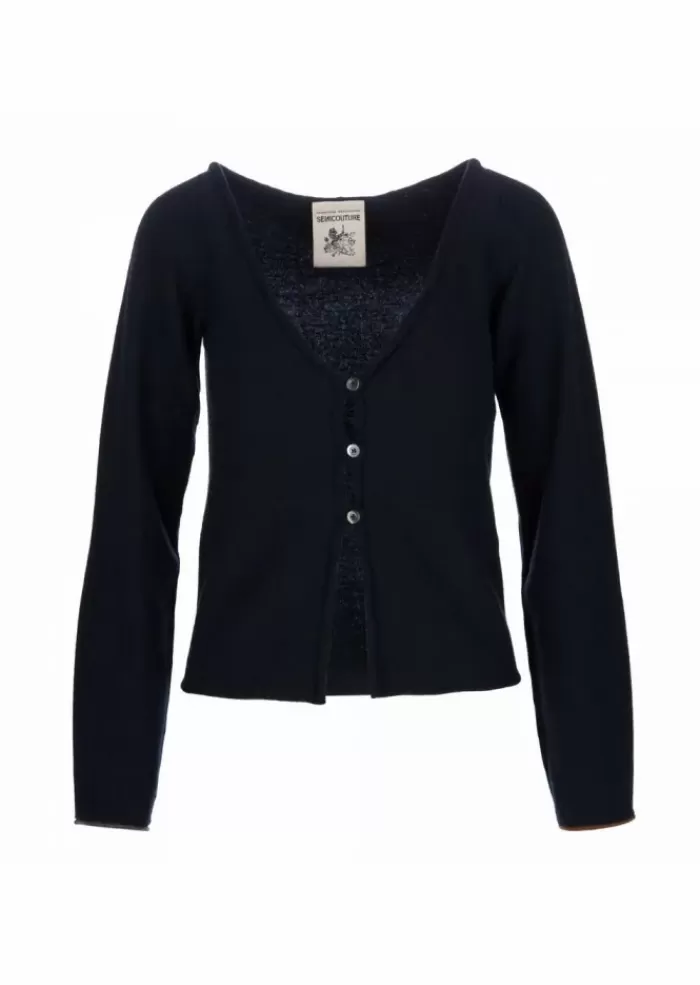 Fashion Cardigan Donna | Y2Wc02 L14-1 Blu Maglieria