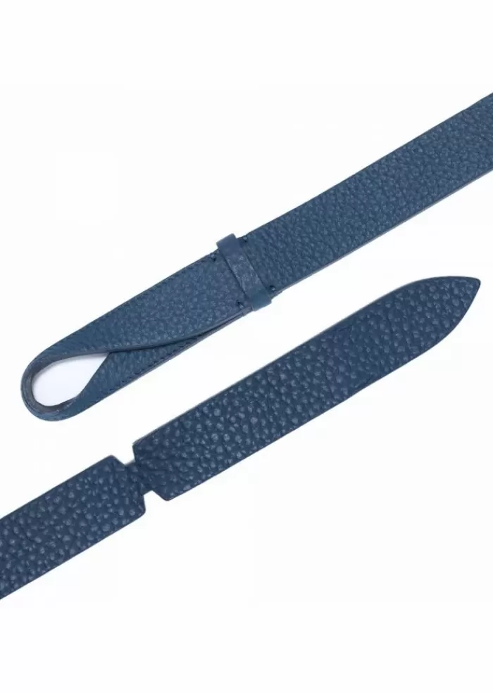 Shop Cintura Uomo | No Buckle Bosphore Blu Cinture