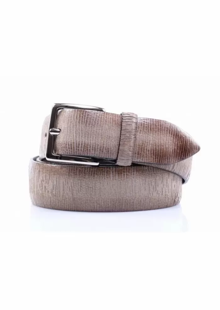 Outlet Cintura Uomo | U 07525 New Stripes Beige Cinture