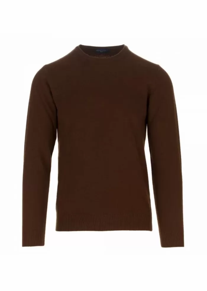 Online | Maglione Girocollo Marrone Maglieria