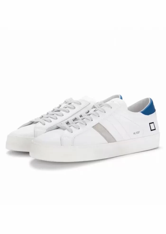 Shop | Sneakers Basse In Pelle Hill Calf Bianco Blu Sneakers