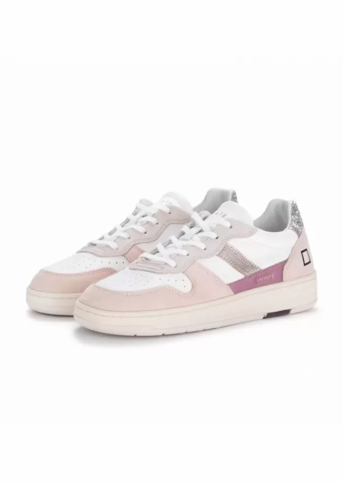 Clearance | Sneakers Court 2.0 Vintage Bianco Rosa Sneakers