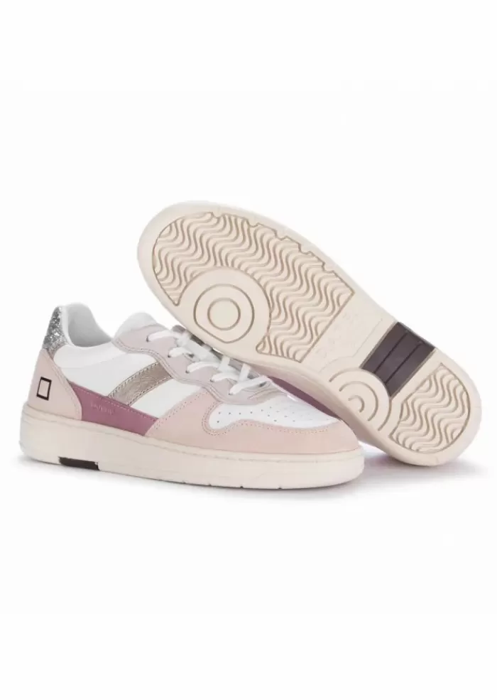 Clearance | Sneakers Court 2.0 Vintage Bianco Rosa Sneakers