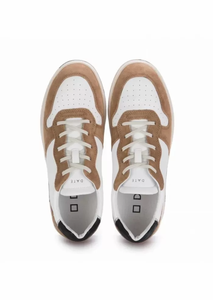 Flash Sale | Sneakers Court In Pelle Marrone Bianco Sneakers