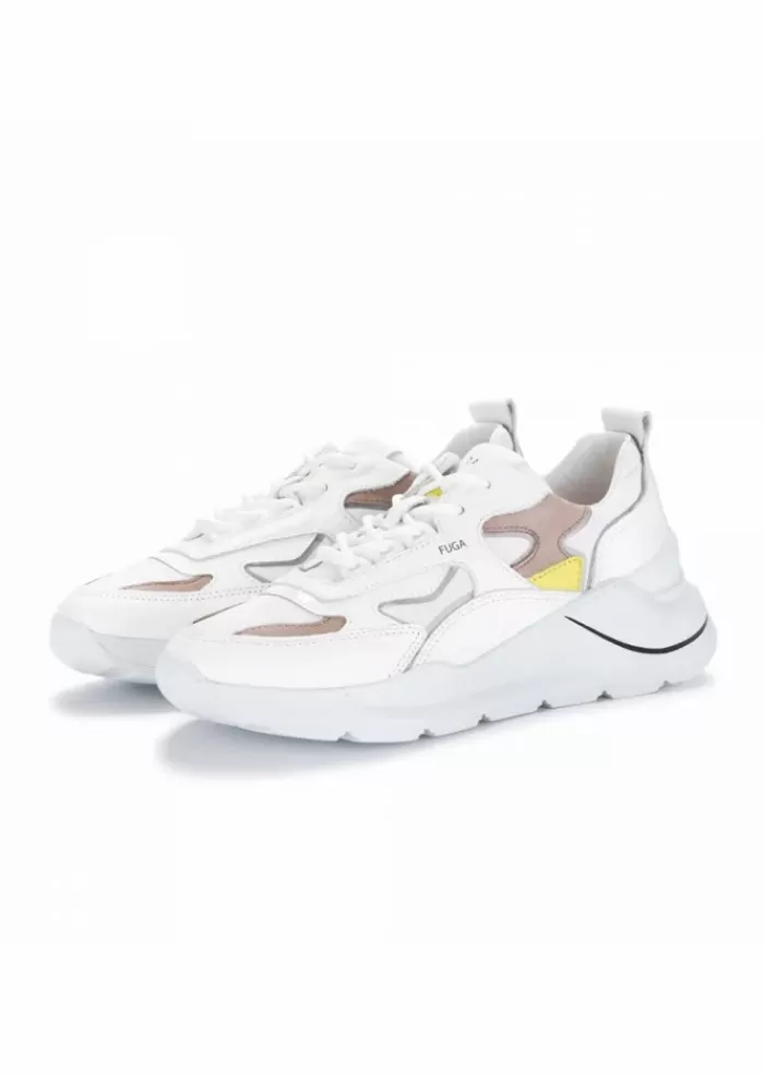 Clearance | Sneakers Fuga 2.0 Nylon Bianco Giallo Sneakers