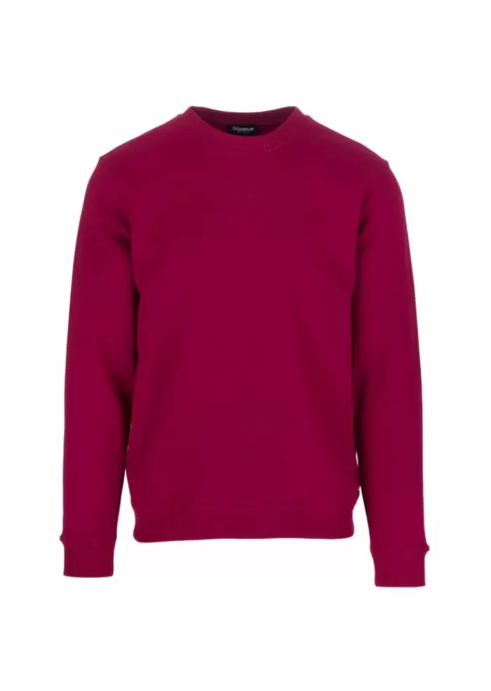 Best Sale | Felpa Logo Girocollo Cotone Magenta Felpe