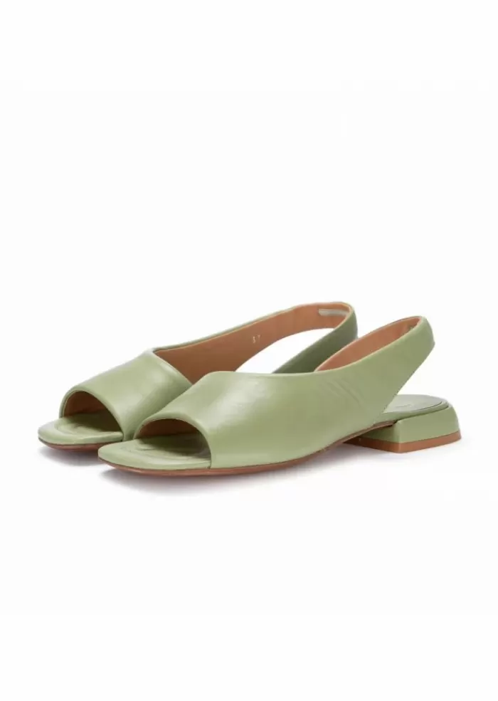 Outlet | Sandali Elite' Nappa Verde Pistacchio Sandali