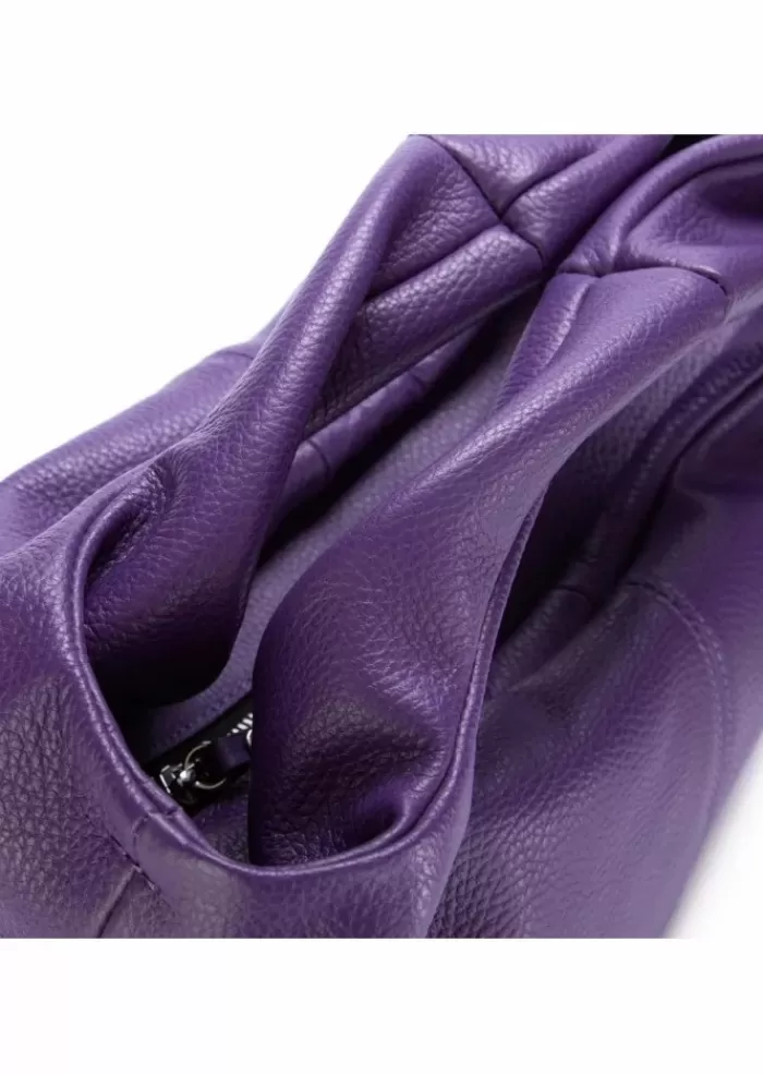 Clearance | Borsa A Mano Agnese Pelle Viola Borse A Mano