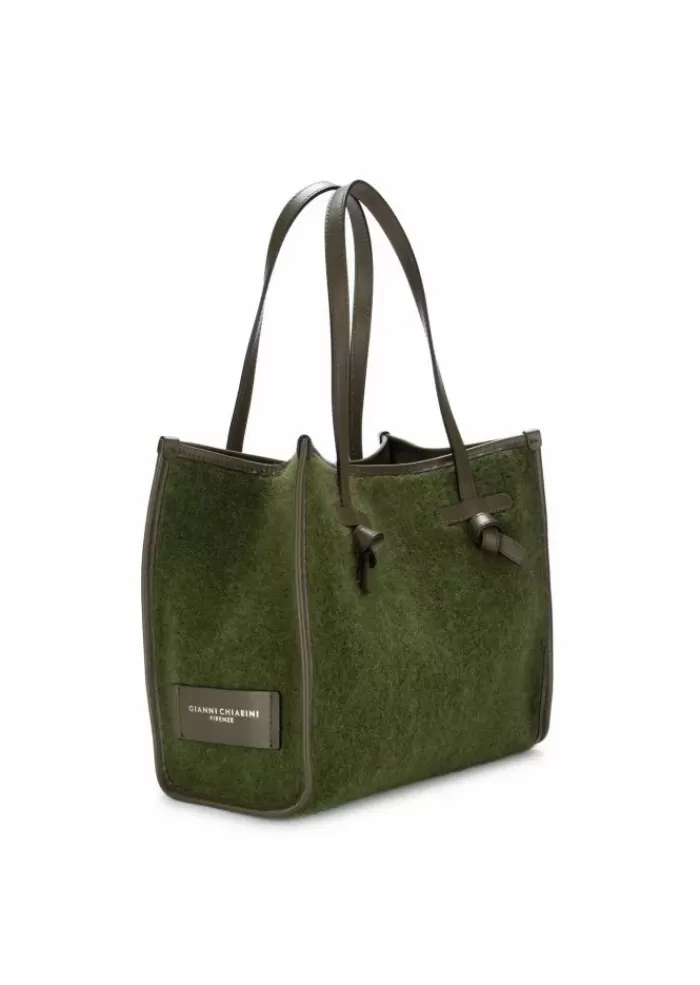 Discount | Borsa Shopper Marcella Furry Verde Borse A Spalla