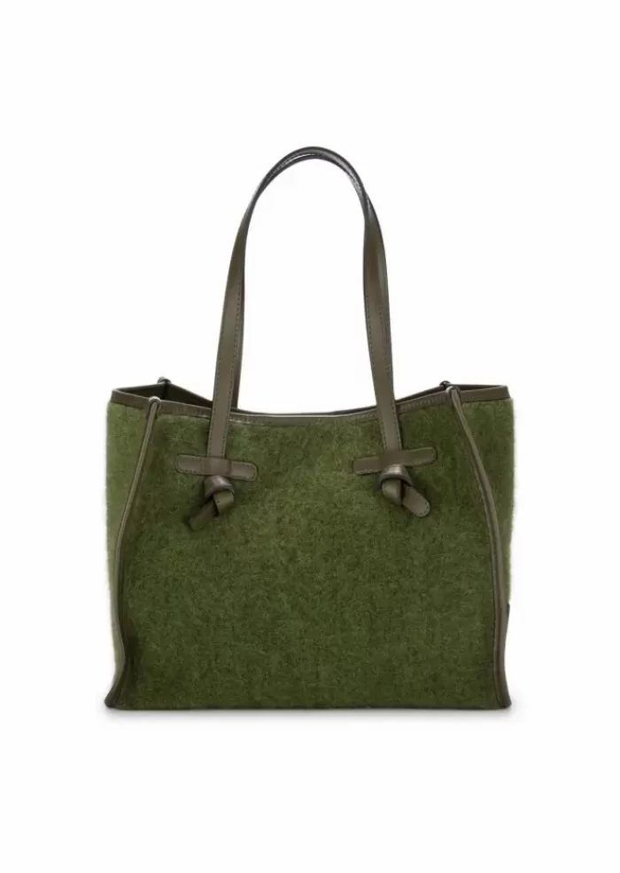 Discount | Borsa Shopper Marcella Furry Verde Borse A Spalla