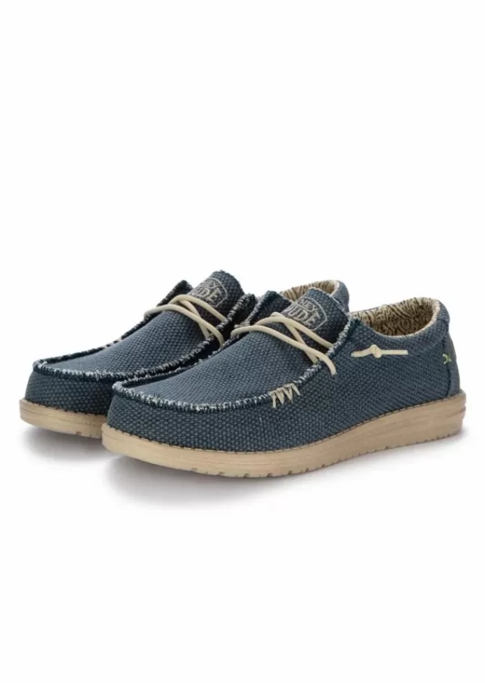 Hot Hey Dude | Scarpe Basse Wally Braided Blu Notte Sneakers