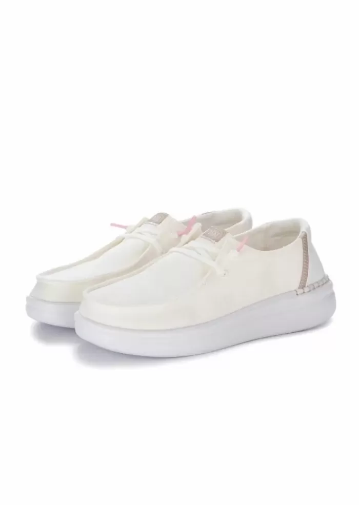 Flash Sale Hey Dude | Scarpe Basse Wendy Rise Bianco Sneakers