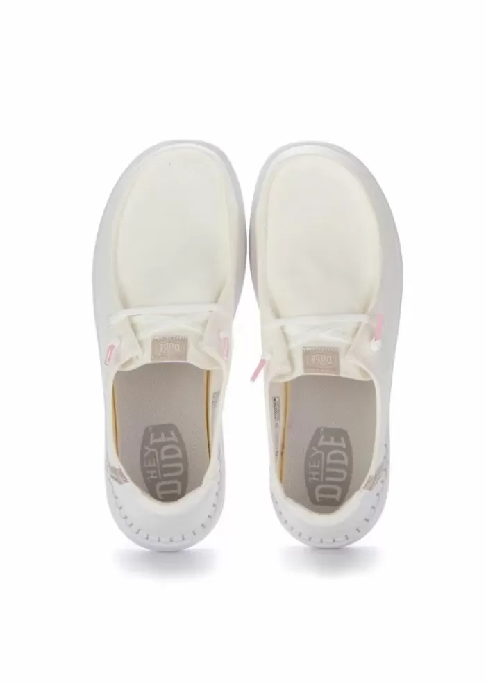 Flash Sale Hey Dude | Scarpe Basse Wendy Rise Bianco Sneakers