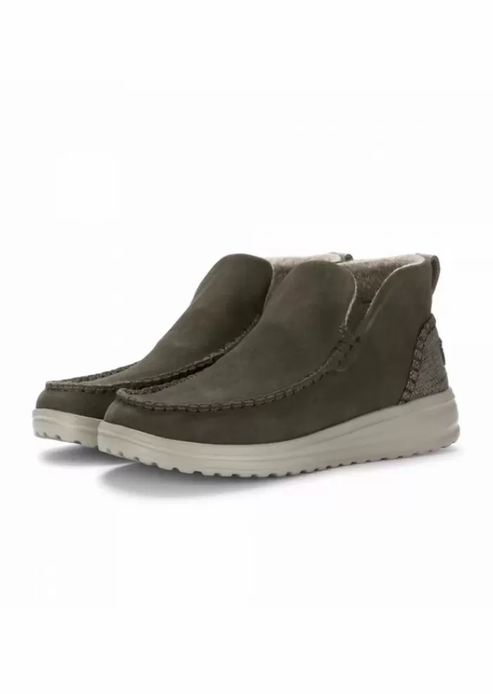 Discount | Stivaletti Donna Denny Suede Verde Stivali