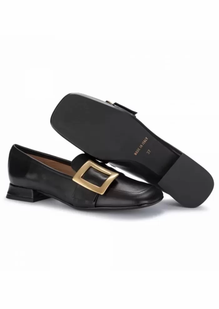 Online | Scarpe Basse Con Fibia Impero Nero Scarpe Basse