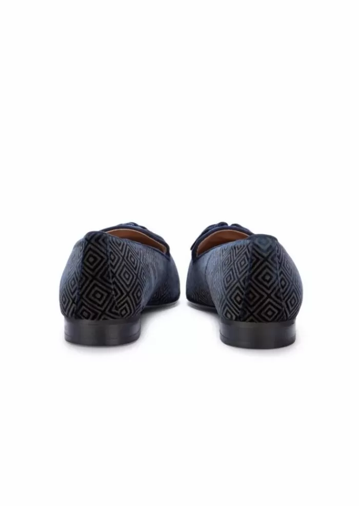 Hot | Scarpe Basse Letizia Velluto Blu Marrone Scarpe Basse