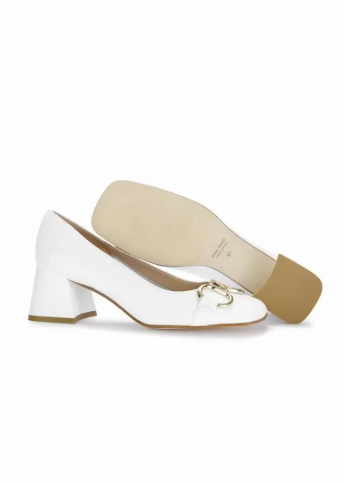 Flash Sale | Scarpe Tacco In Pelle Impero Bianco Tacco