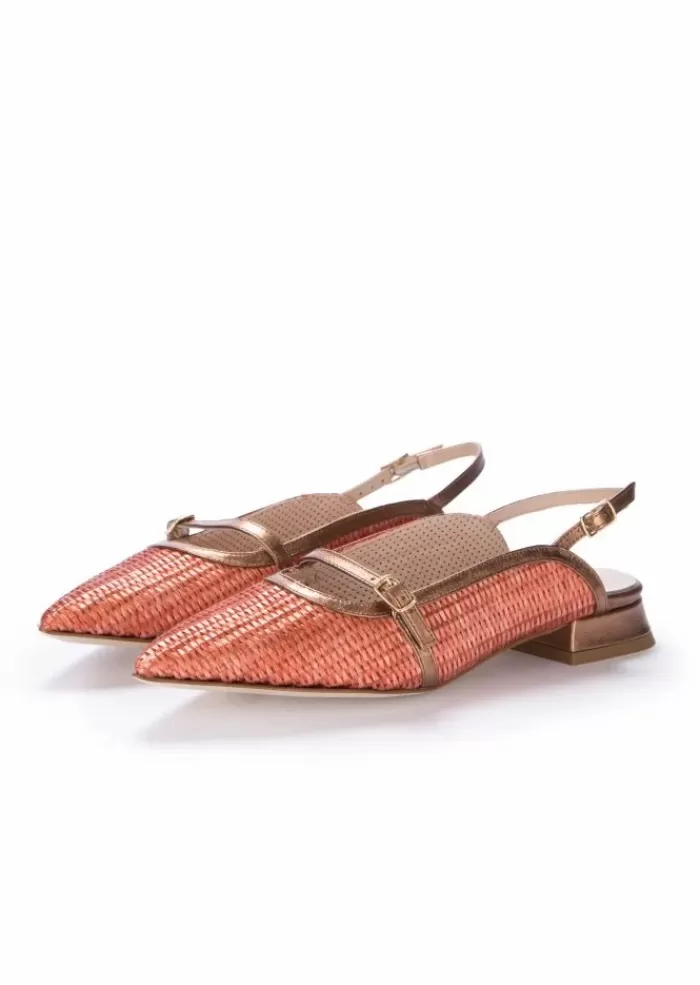 Cheap | Slingback Rafia Arancione Sandali