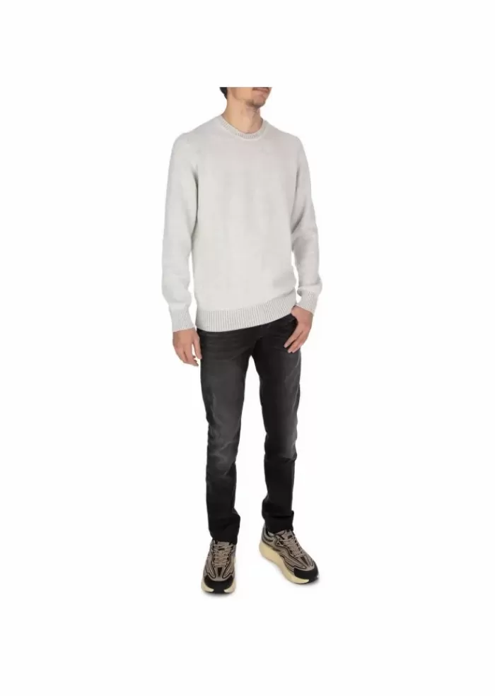 Cheap | Maglione Girocollo Lana Merino Grigio Perla Maglieria