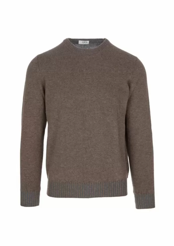 Cheap | Maglione Gova Merino Marrone Azzurro Maglieria