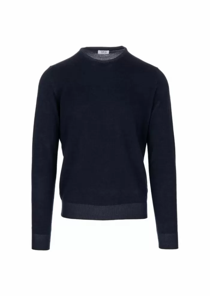 Discount | Maglione Leggero Lana Merino Blu Navy Maglieria