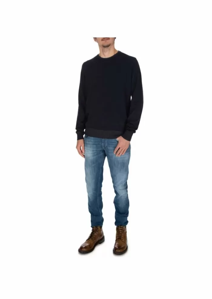 Discount | Maglione Leggero Lana Merino Blu Navy Maglieria