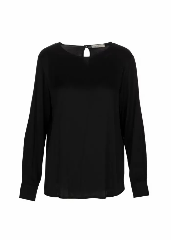 Cheap | Camicia Blusa Viscosa Nero Camicie