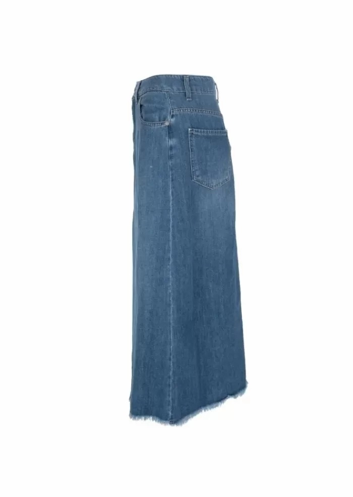 Hot | Gonna Midi Denim Blu Gonne