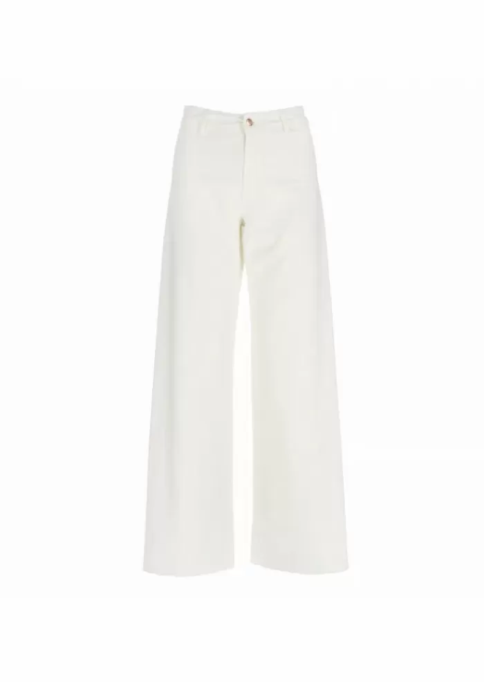 Outlet | Jeans Palazzo Cotone Bianco Jeans