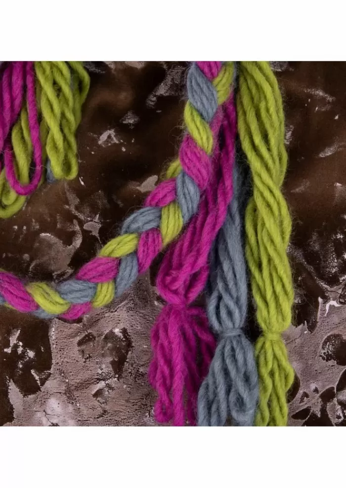 New | Borsa Shopper Italia Marrone Multicolor Borse A Spalla