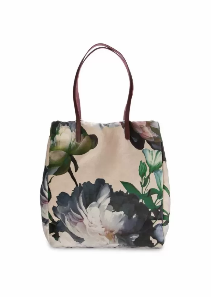 Best | Borsa Shopper Olanda Fiori Beige Borse A Spalla
