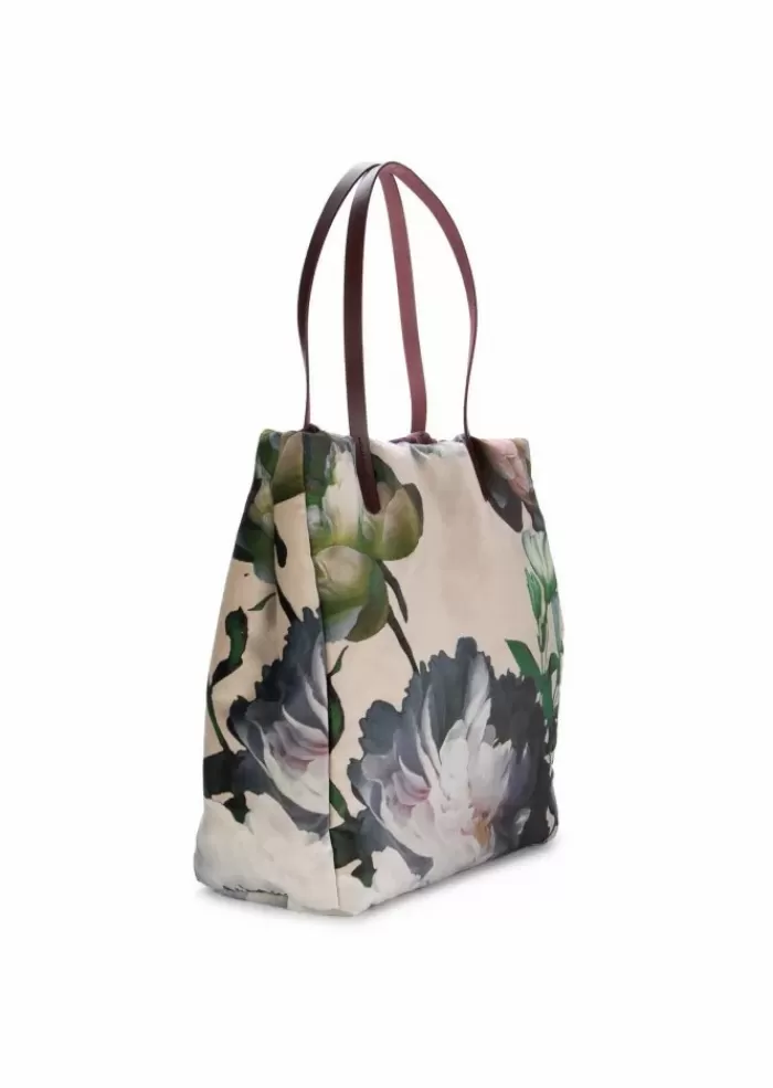 Best | Borsa Shopper Olanda Fiori Beige Borse A Spalla