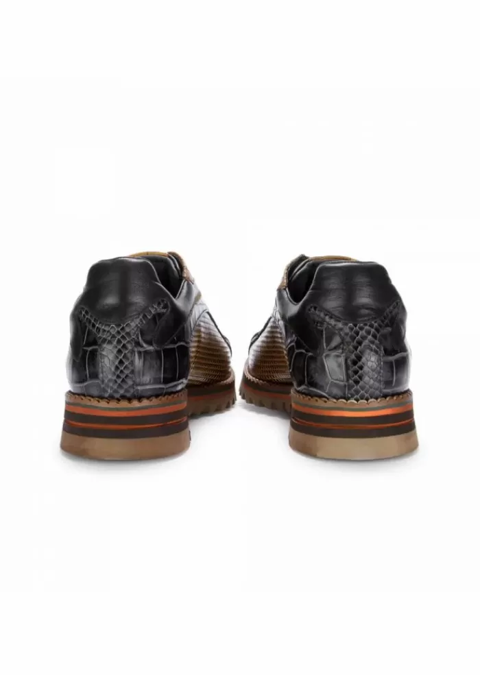 Hot | Scarpe Allacciate Drillo Pelle Multicolore Allacciate